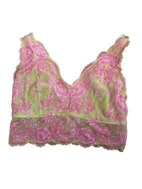 Womens Sunray Savage X Fenty Hot Pink Lime Green Lace Bralette Wireless 2X Plus